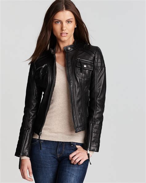 michael kors leather jackets